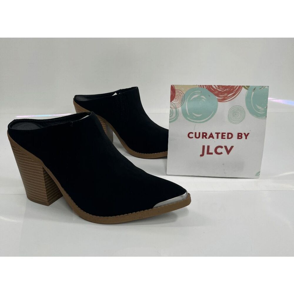 Sun + Stone Women's Deyzaa Mule Pumps -  Black 9.5M